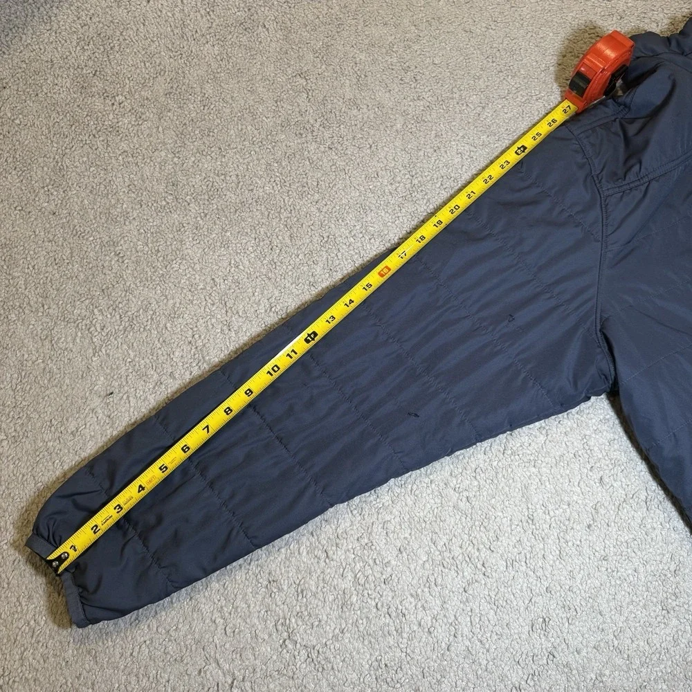 L.L Bean Men's Mountain Classic Puffer 1/4 Zip Pullover Jacket Navy XXL Outdoors - Picture 11 of 12